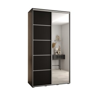 Szafa przesuwna 60 Cannes 5 140 czarny+czarny+srebrny 760101 Szafa przesuwna 60 Cannes 5 140 czarny+czarny+srebrny 760101