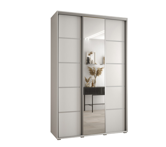 Szafa przesuwna 60 Cannes 5 150 biały+biały+srebrny 759962