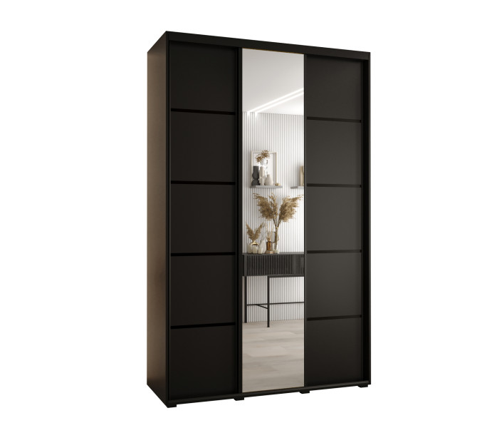 Szafa przesuwna 60 Cannes 5 150 czarny+czarny+czarny 760065
