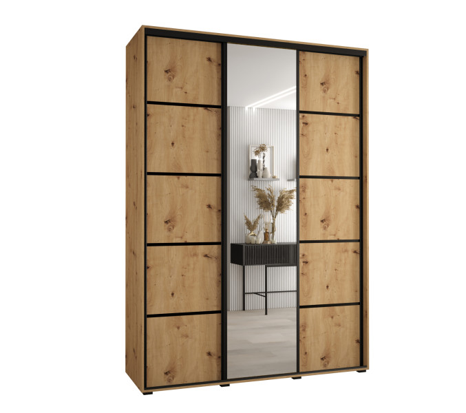 Szafa przesuwna 60 Cannes 5 180 artisan+artisan+czarny 759977