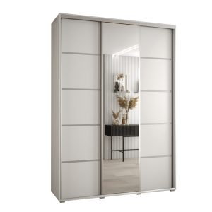 Szafa przesuwna 60 Cannes 5 180 biały+biały+srebrny 760202 Szafa przesuwna 60 Cannes 5 180 biały+biały+srebrny 760202