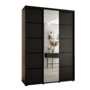 Szafa przesuwna 60 Cannes 5 180 czarny+czarny+czarny 760063 Szafa przesuwna 60 Cannes 5 180 czarny+czarny+czarny 760063