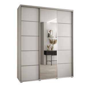 Szafa przesuwna 60 Cannes 5 200 biały+biały+srebrny 759967 Szafa przesuwna 60 Cannes 5 200 biały+biały+srebrny 759967