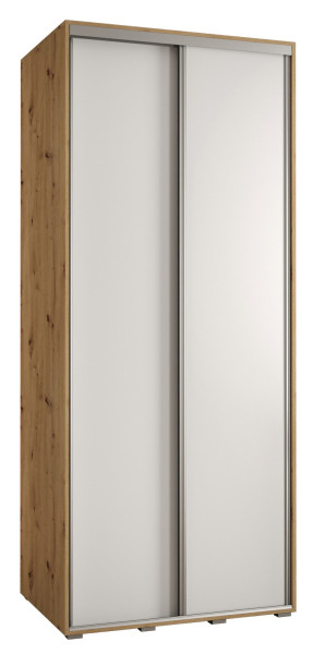 Szafa przesuwna 60 wysoka Davos 1 100 artisan+biały+srebrny 123933