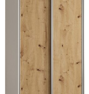 Szafa przesuwna 60 wysoka Davos 1 100 biały+artisan+srebrny 123774 Szafa przesuwna 60 wysoka Davos 1 100 biały+artisan+srebrny 123774