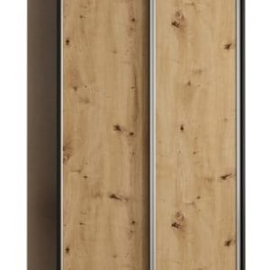 Szafa przesuwna 60 wysoka Davos 1 100 czarny+artisan+srebrny 123764 Szafa przesuwna 60 wysoka Davos 1 100 czarny+artisan+srebrny 123764