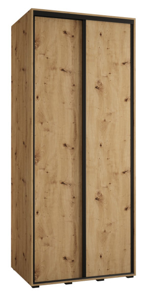 Szafa przesuwna 60 wysoka Davos 1 110 artisan+artisan+czarny 123937