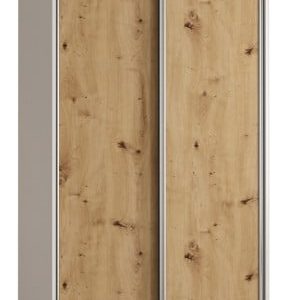 Szafa przesuwna 60 wysoka Davos 1 110 biały+artisan+srebrny 123906 Szafa przesuwna 60 wysoka Davos 1 110 biały+artisan+srebrny 123906