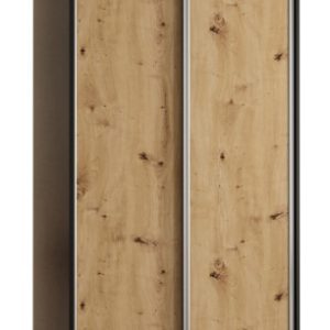 Szafa przesuwna 60 wysoka Davos 1 110 czarny+artisan+srebrny 123931 Szafa przesuwna 60 wysoka Davos 1 110 czarny+artisan+srebrny 123931
