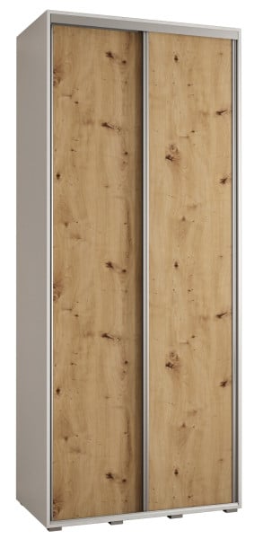Szafa przesuwna 60 wysoka Davos 1 120 biały+artisan+srebrny 126053