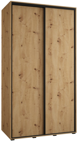 Szafa przesuwna 60 wysoka Davos 1 130 artisan+artisan+czarny 126953