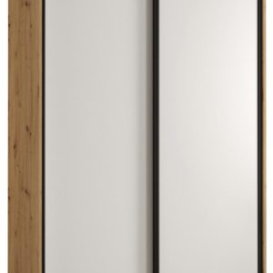 Szafa przesuwna 60 wysoka Davos 1 140 artisan+biały+czarny 126919 Szafa przesuwna 60 wysoka Davos 1 140 artisan+biały+czarny 126919