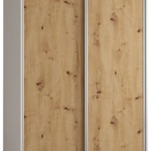 Szafa przesuwna 60 wysoka Davos 1 140 biały+artisan+srebrny 126947 Szafa przesuwna 60 wysoka Davos 1 140 biały+artisan+srebrny 126947