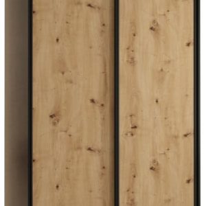 Szafa przesuwna 60 wysoka Davos 1 140 czarny+artisan+czarny 126993 Szafa przesuwna 60 wysoka Davos 1 140 czarny+artisan+czarny 126993