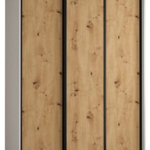 Szafa przesuwna 60 wysoka Davos 1 150 biały+artisan+czarny 126936 Szafa przesuwna 60 wysoka Davos 1 150 biały+artisan+czarny 126936
