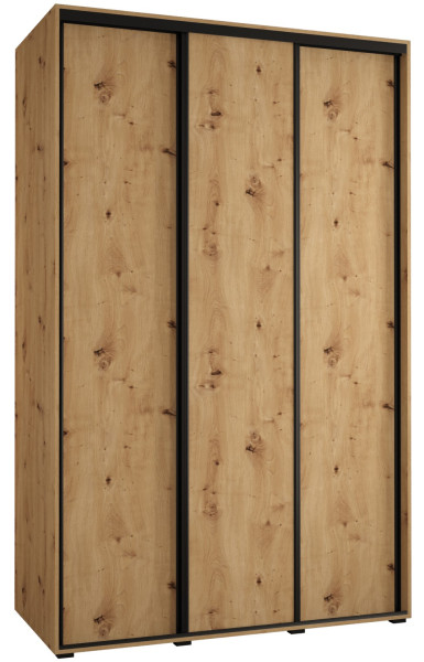 Szafa przesuwna 60 wysoka Davos 1 160 artisan+artisan+czarny 127347
