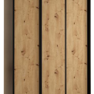 Szafa przesuwna 60 wysoka Davos 1 160 czarny+artisan+czarny 127381 Szafa przesuwna 60 wysoka Davos 1 160 czarny+artisan+czarny 127381