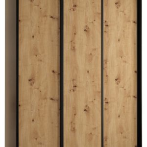 Szafa przesuwna 60 wysoka Davos 1 170 czarny+artisan+czarny 129623 Szafa przesuwna 60 wysoka Davos 1 170 czarny+artisan+czarny 129623