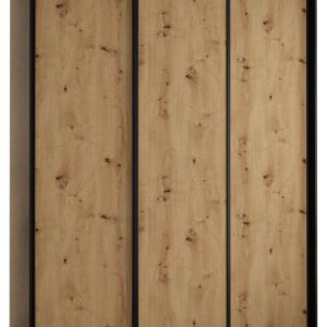 Szafa przesuwna 60 wysoka Davos 1 190 czarny+artisan+czarny 141470