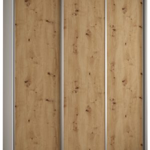 Szafa przesuwna 60 wysoka Davos 1 200 biały+artisan+srebrny 133904
