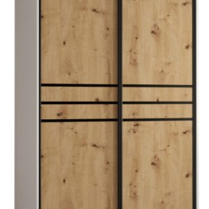 Szafa przesuwna 60 wysoka Davos 10 130 biały+artisan+czarny 156600 Szafa przesuwna 60 wysoka Davos 10 130 biały+artisan+czarny 156600