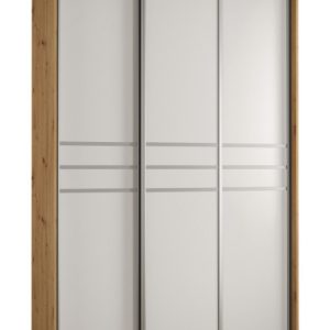 Szafa przesuwna 60 wysoka Davos 10 150 artisan+biały+srebrny 160004