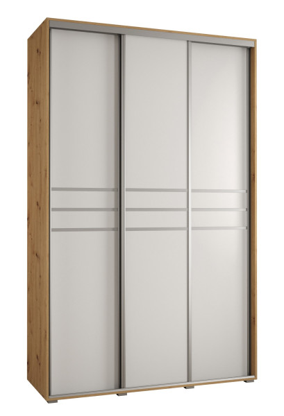 Szafa przesuwna 60 wysoka Davos 10 160 artisan+biały+srebrny 159971