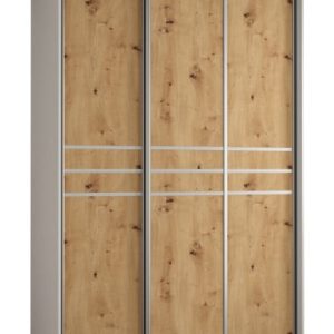 Szafa przesuwna 60 wysoka Davos 10 160 biały+artisan+srebrny 160093 Szafa przesuwna 60 wysoka Davos 10 160 biały+artisan+srebrny 160093
