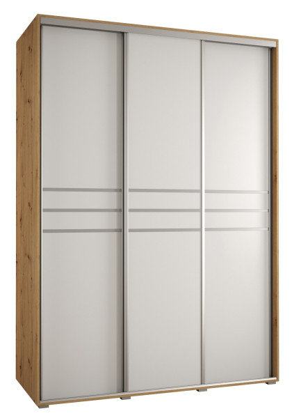 Szafa przesuwna 60 wysoka Davos 10 170 artisan+biały+srebrny 159687