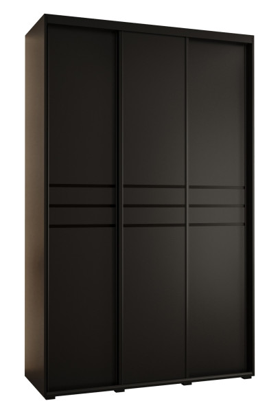Szafa przesuwna 60 wysoka Davos 10 180 czarny+czarny+czarny 160039