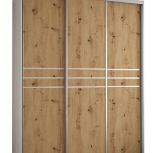 Szafa przesuwna 60 wysoka Davos 10 190 biały+artisan+srebrny 159965 Szafa przesuwna 60 wysoka Davos 10 190 biały+artisan+srebrny 159965