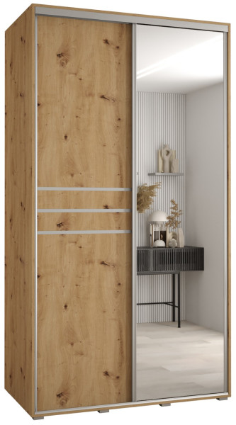 Szafa przesuwna 60 wysoka Davos 11 130 artisan+artisan+srebr 159517