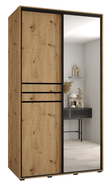 Szafa przesuwna 60 wysoka Davos 11 140 artisan+artisan+czarn 159481