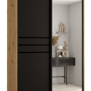 Szafa przesuwna 60 wysoka Davos 11 140 artisan+czarny+czarny 159530