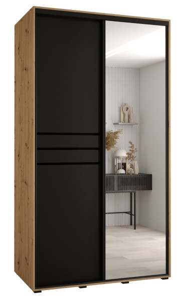 Szafa przesuwna 60 wysoka Davos 11 140 artisan+czarny+czarny 159530