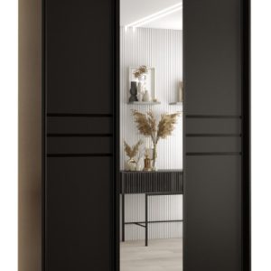 Szafa przesuwna 60 wysoka Davos 11 150 czarny+czarny+czarny 159773 Szafa przesuwna 60 wysoka Davos 11 150 czarny+czarny+czarny 159773