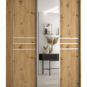 Szafa przesuwna 60 wysoka Davos 11 180 artisan+artisan+srebr 159820
