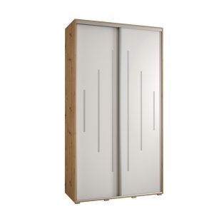Szafa przesuwna 60 wysoka DAVOS 12 130 artisan+biały+srebrny 760749 Szafa przesuwna 60 wysoka DAVOS 12 130 artisan+biały+srebrny 760749