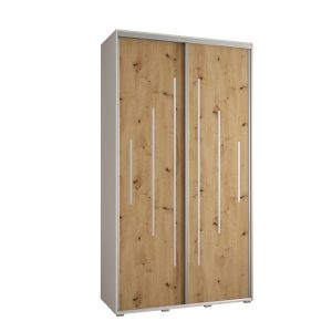 Szafa przesuwna 60 wysoka DAVOS 12 140 biały+artisan+srebrny 761275 Szafa przesuwna 60 wysoka DAVOS 12 140 biały+artisan+srebrny 761275