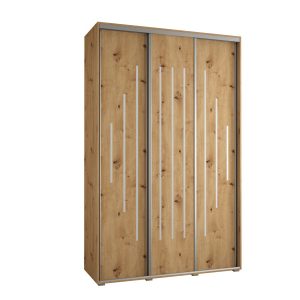 Szafa przesuwna 60 wysoka DAVOS 12 150 artisan+artisan+srebrny 760345