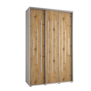 Szafa przesuwna 60 wysoka DAVOS 12 150 biały+artisan+srebrny 760625