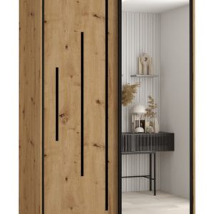 Szafa przesuwna 60 wysoka Davos 13 130 artisan+artisan+czarn 161859 Szafa przesuwna 60 wysoka Davos 13 130 artisan+artisan+czarn 161859