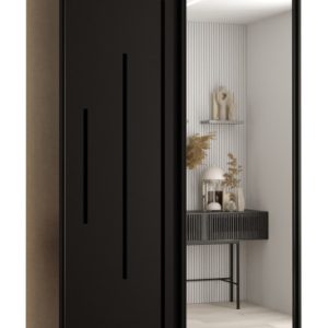 Szafa przesuwna 60 wysoka Davos 13 140 czarny+czarny+czarny 165608 Szafa przesuwna 60 wysoka Davos 13 140 czarny+czarny+czarny 165608
