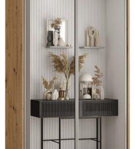 Szafa przesuwna 60 wysoka Davos 2 110 artisan+artisan+srebr 133984