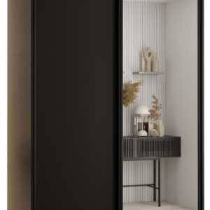 Szafa przesuwna 60 wysoka Davos 3 130 czarny+czarny+czarny 134109 Szafa przesuwna 60 wysoka Davos 3 130 czarny+czarny+czarny 134109
