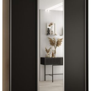 Szafa przesuwna 60 wysoka Davos 3 170 czarny+czarny+srebrny 138761 Szafa przesuwna 60 wysoka Davos 3 170 czarny+czarny+srebrny 138761