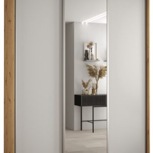 Szafa przesuwna 60 wysoka Davos 3 190 artisan+biały+srebrny 139266 Szafa przesuwna 60 wysoka Davos 3 190 artisan+biały+srebrny 139266
