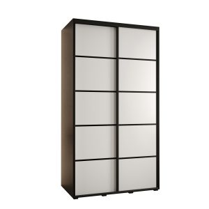 Szafa przesuwna 60 wysoka DAVOS 4 130 czarny+biały+czarny 760467 Szafa przesuwna 60 wysoka DAVOS 4 130 czarny+biały+czarny 760467