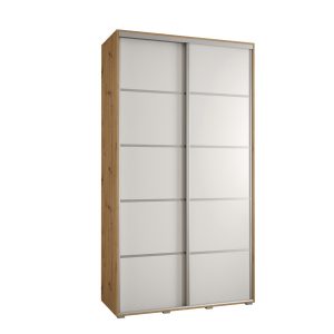 Szafa przesuwna 60 wysoka DAVOS 4 140 artisan+biały+srebrny 761769 Szafa przesuwna 60 wysoka DAVOS 4 140 artisan+biały+srebrny 761769