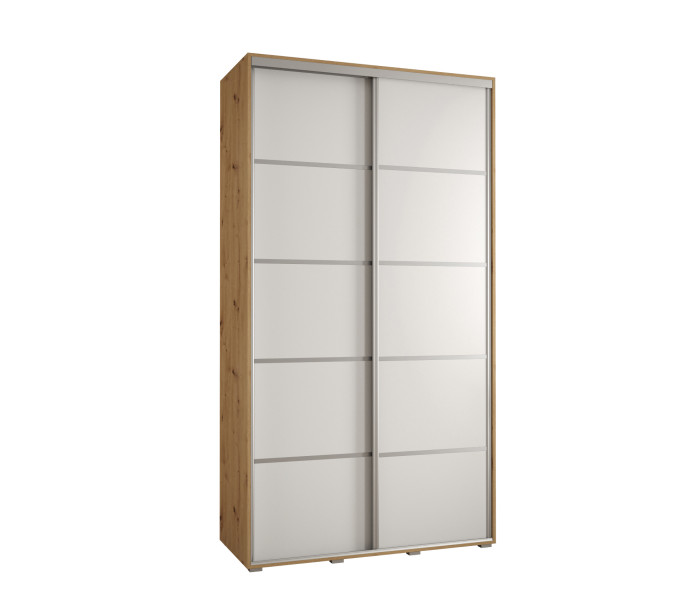 Szafa przesuwna 60 wysoka DAVOS 4 140 artisan+biały+srebrny 761769